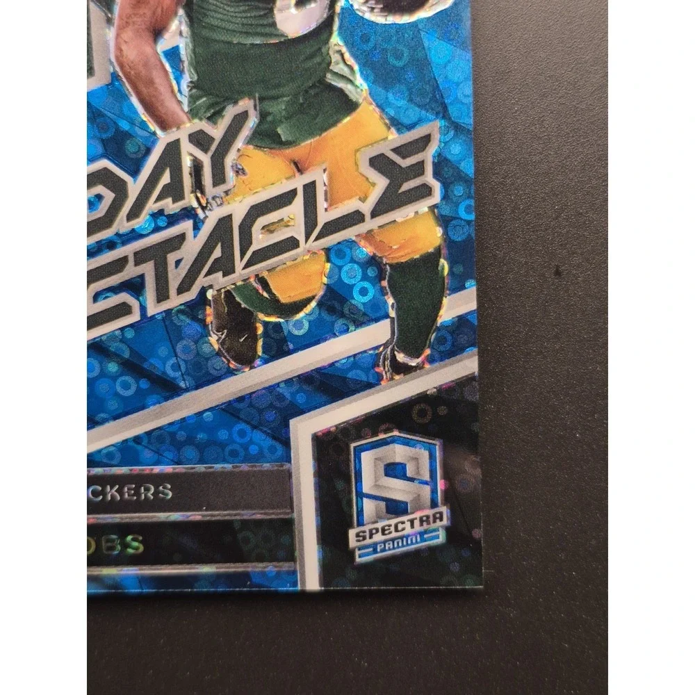 2024 Panini Spectra Sunday Spectacle Josh Jacobs #SS-JJS Neon Blue Prizm /60
